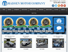 Tablet Screenshot of madsenmotors.com